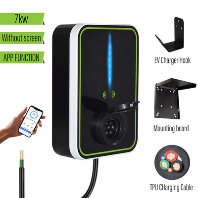 Carregador de Ev Wallbox da casa 3.6KW/7KW/11KW/22KW com APP para o carro elétrico
