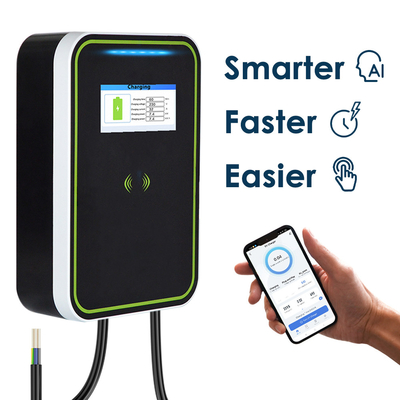 Linha da arma do carregador de Wallbox do carro elétrico de EV-HW com tela 7KW